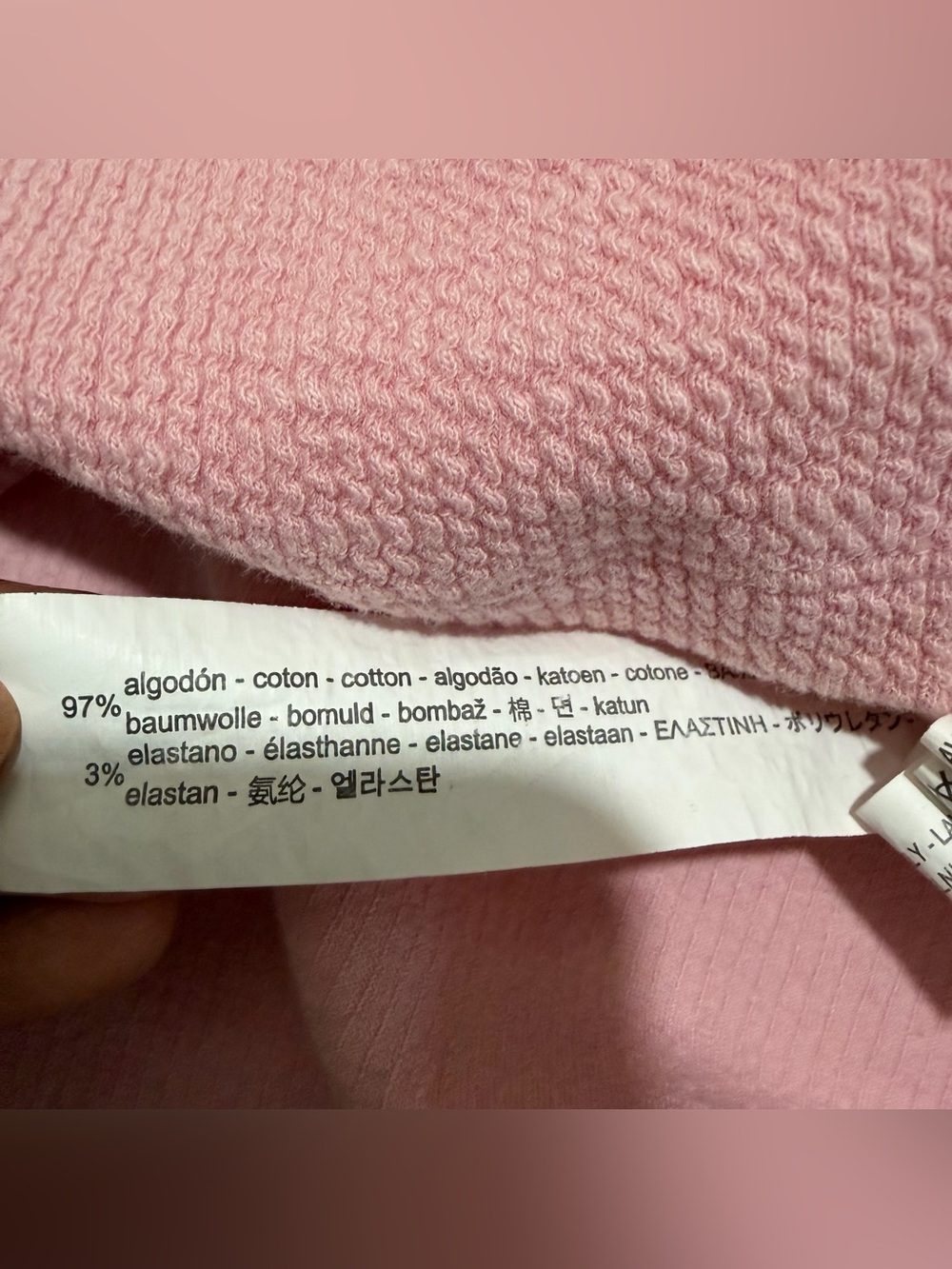 Zara Sleeveless Pink Cotton Knit Mini Dress Size Medium - Picture 5 of 6